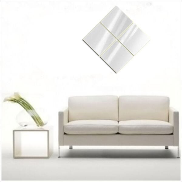 Espelhos de Vidro Decorativos Quadrados Diagonais 70 X 70 Cm - 3