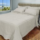 Ver imagem 1 de Edredom Cama Casal Queen com Jogo de Lençol Meia Estação