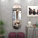 Ver imagem 1 de Espelho Decorativo para Parede de Luxo Oval com Moldura Tacolado 0,60 X 1,20m