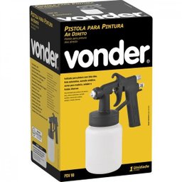 Pistola para pintura com caneca plástica ar direto PDV 90 Vonder - 2