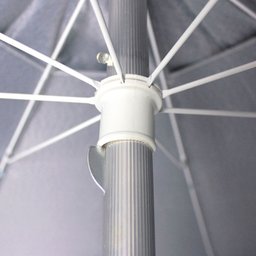 Guarda-Sol em Bagum e Haste de Alumínio 1,60M Preto Bel - 3