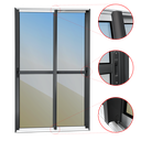 Ver imagem 2 de Porta Correr 2F.Moveis 210 x 150 Elite c/Fecho Autom V.Reflex Mix Preto Brimak