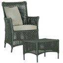 Ver imagem 3 de Poltrona e Mesa Igapó em Alumínio Preta Corda Náutica E3 Verde