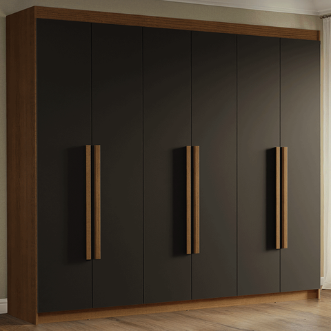 Guarda-roupa Casal 6 Portas Batentes Venus Madesa
