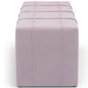 Ver imagem 7 de Puff Decorativo Living Sala de Estar 140 Cm Roma W01 Suede Rosê - lyam