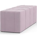 Ver mais imagens de Puff Decorativo Living Sala de Estar 140 Cm Roma W01 Suede Rosê - lyam