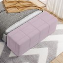 Ver imagem 2 de Puff Decorativo Living Sala de Estar 140 Cm Roma W01 Suede Rosê - lyam