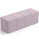 Ver imagem 1 de Puff Decorativo Living Sala de Estar 140 Cm Roma W01 Suede Rosê - lyam