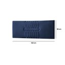 Ver mais imagens de Cabeceira Painel Estofada Nevada Suede Azul Casal 1,40m para Cama Box