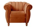 Ver imagem 2 de Poltrona Realeza Cor:Veludo Terracota 400