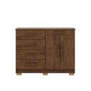 Ver imagem 2 de Cômoda Quarto 122cm com 2 Portas Sapateira Vitória Imbuia V01 - D’Rossi