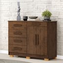 Ver imagem 1 de Cômoda Quarto 122cm com 2 Portas Sapateira Vitória Imbuia V01 - D’Rossi
