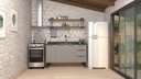 Ver imagem 3 de Gabinete Armário Cozinha Jupter 1.50 Mt 100% Aço Galvanizado P/ Pia -Balção 150 cm -3 Portas- 3 Gave