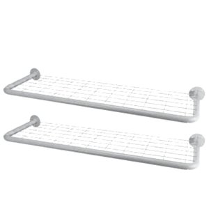 kit 2 Arara prateleira com tela:Branco