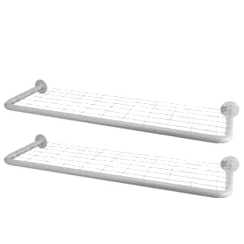 kit 2 Arara prateleira com tela:Branco