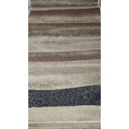 Tapete Belga Moderno 1,40 x 2,00 Listras Marrom Preto Bege Buchara - 2