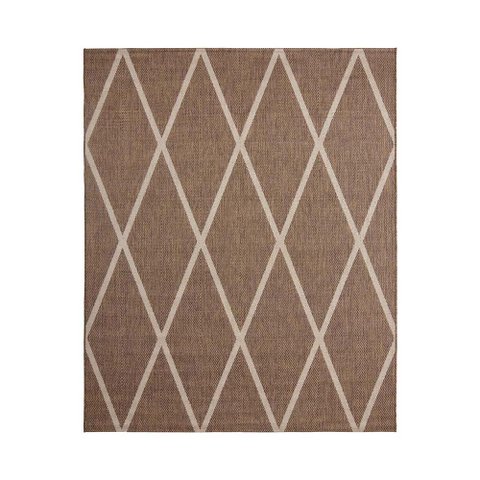 Tapete para Sala Sisal Eco-nature Geo 70 Marrom 2,50x3,00m
