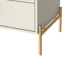 Mesa de Cabeceira 2 Gavetas Jasper Off White - 5
