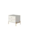 Mesa de Cabeceira 2 Gavetas Jasper Off White - 2