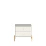 Mesa de Cabeceira 2 Gavetas Jasper Off White - 3
