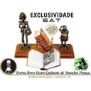 Ver imagem 5 de Porta Livros Dom Quixote e Sancho Pança em Latão com Mini Obra Completa Sat