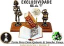 Ver imagem 5 de Porta Livros Dom Quixote e Sancho Pança em Latão com Mini Obra Completa Sat