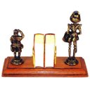 Ver imagem 6 de Porta Livros Dom Quixote e Sancho Pança em Latão com Mini Obra Completa Sat