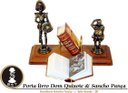 Ver imagem 2 de Porta Livros Dom Quixote e Sancho Pança em Latão com Mini Obra Completa Sat