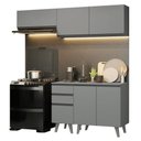 Ver imagem 3 de Armário de Cozinha Compacta 200cm Cinza Nice Madesa 06