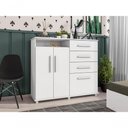 Ver imagem 5 de Cômoda com 4 Gavetas 2 Portas Nugel Branco