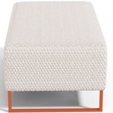 Ver imagem 7 de Puff Decorativo Sala de Estar Cléo 90cm Base de Ferro Cobre W01 Bouclê Cru - Lyam Decor