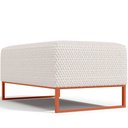 Ver imagem 6 de Puff Decorativo Sala de Estar Cléo 90cm Base de Ferro Cobre W01 Bouclê Cru - Lyam Decor