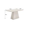 Mesa de Jantar Retangular Tampo MDF/Vidro 120cm Pampulha Leifer - 2