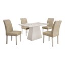 Ver imagem 4 de Mesa de Jantar Retangular Tampo MDF/Vidro 120cm Pampulha Leifer