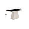 Mesa de Jantar Retangular Tampo MDF/Vidro 120cm Pampulha Leifer - 2