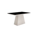 Ver imagem 1 de Mesa de Jantar Retangular Tampo MDF/Vidro 120cm Pampulha Leifer