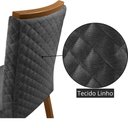 Ver imagem 5 de Mesa de Jantar Aster 180 cm Tampo MDF Canto Copo Laminado e 6 Cadeiras Lira