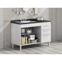 Ver imagem 3 de Balcão de Pia Gêmeos 1,20 - Branco