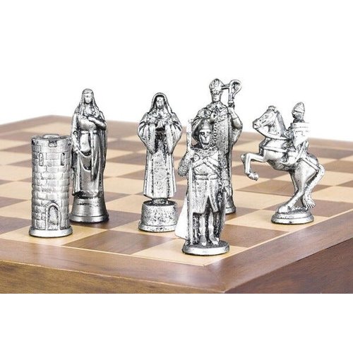 Pecas xadrez ferro colecao cruzadas