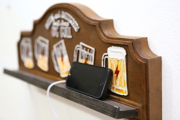 Placa Carregador de Celulares 5 Entradas Beers And Batteries - 2