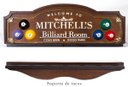 Ver imagem 1 de Placa Decorativa Porta-Tacos Sinuca + Suporte - Mitchell´s