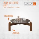 Ver imagem 3 de Mesa de Centro Lizz Cinza Perola/Cedro - Casa D