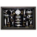 Ver imagem 1 de Quadro de Nós Náutico Simples Fundo Preto