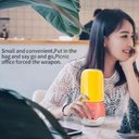 Ver imagem 4 de Mini Liquidificador Portatil Recarregavel Via USB sem Fio Rosa Ideal para Sucos Vitaminas Smoothies