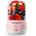 Ver imagem 1 de Mini Liquidificador Portatil Recarregavel Via USB sem Fio Rosa Ideal para Sucos Vitaminas Smoothies