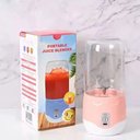 Ver imagem 6 de Mini Liquidificador Portatil Recarregavel Via USB sem Fio Rosa Ideal para Sucos Vitaminas Smoothies