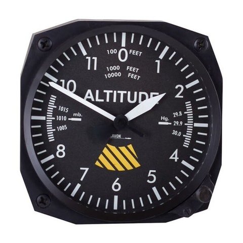 Relógio de Parede Instrumento Aeronáutica Altímetro Altitude