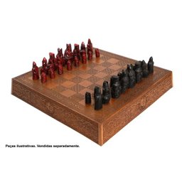 Tabuleiro de Xadrez Lewis Celta Viking em Resina - 5