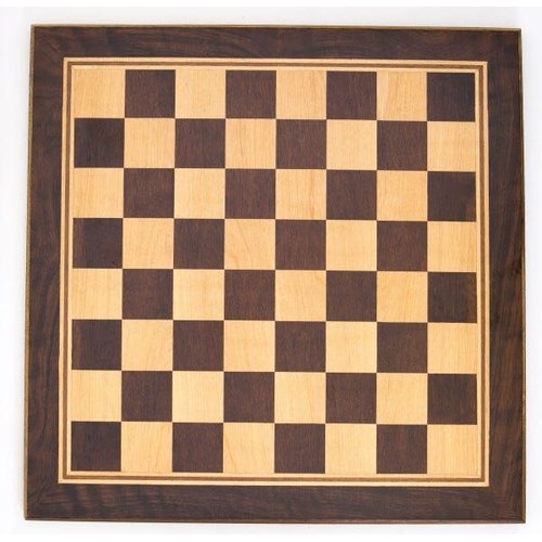 Grande tabuleiro e peças para xadrez, madeira nobre em
