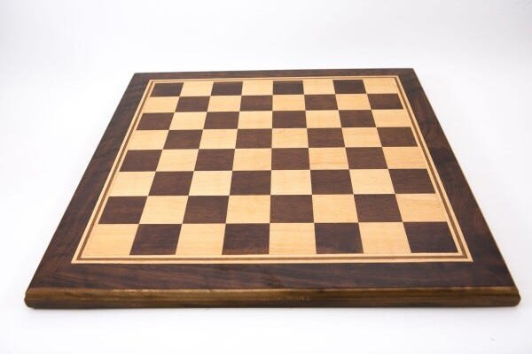 Tabuleiro de xadrez Plano Marchetado Madeira Nobre 46x46cm - 2